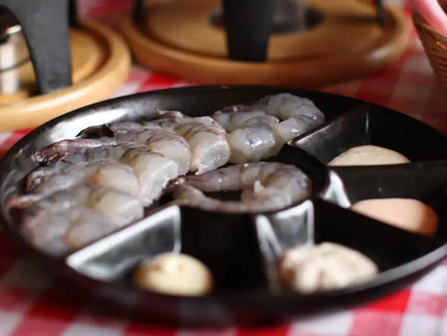 Shrimp Fondue (for one)
